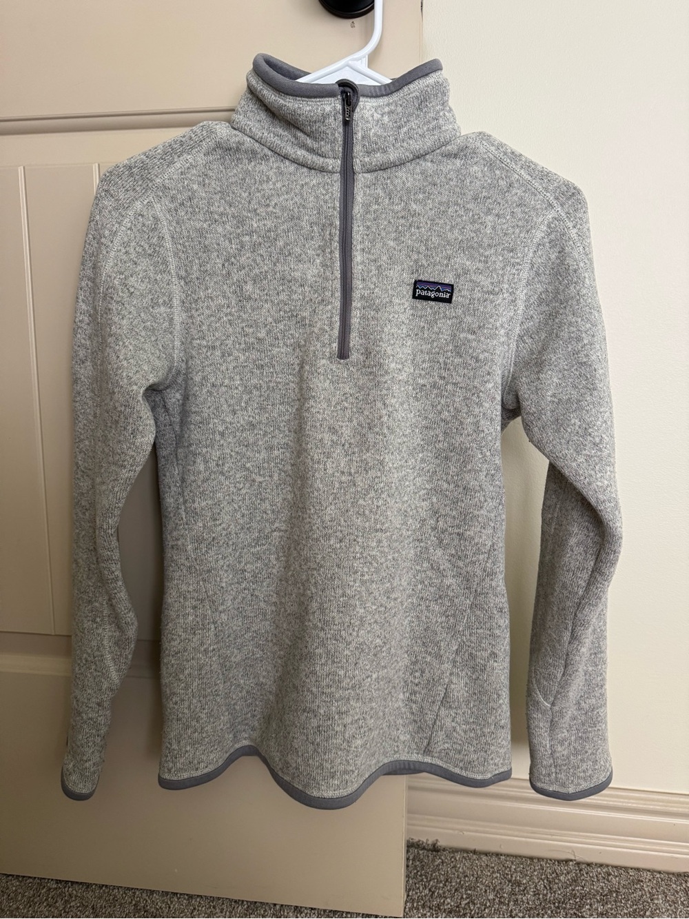 Patagonia Women’s Gray Quarter-Zip Pullover - Size XS